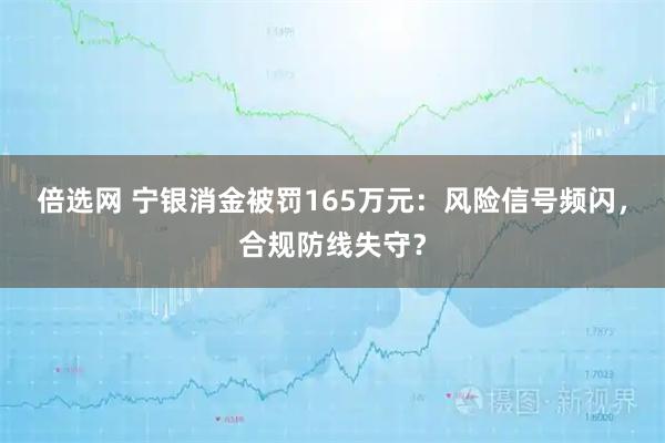 倍选网 宁银消金被罚165万元：风险信号频闪，合规防线失守？